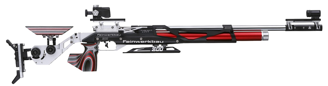 Feinwerkbau (FWB) 800 X Red Left Hand Medium Grip: Airguns of