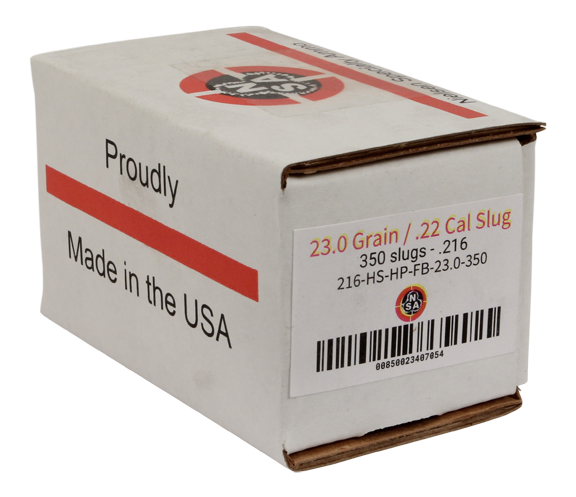 Nielsen Specialty Ammo .216 Slugs 23 grain Hollow Point Flatbase