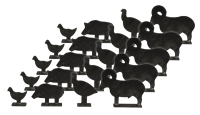 Action Armour 1/5 Scale Silhouette Target Set (5)